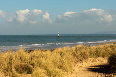 Scenic view of sea against sky