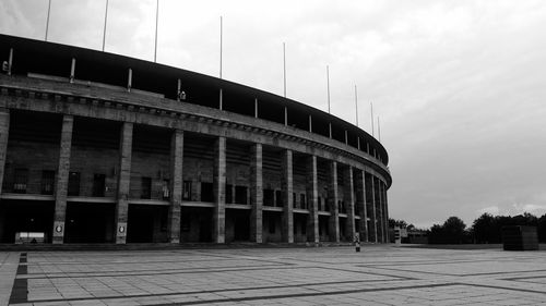 Berlin, olympic stadium, black and white