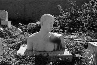 Statue in cemetery