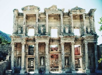 Exterior of old building against sky