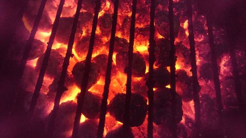 Close-up of illuminated candles