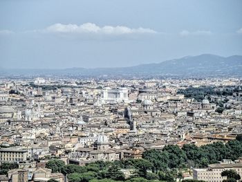 Aerial view of rome, italy