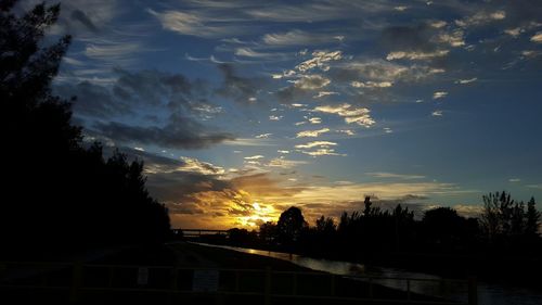 Scenic view of sky at sunset