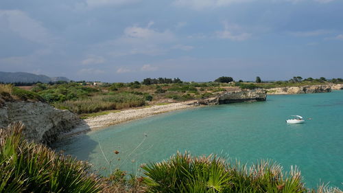 Scenic view of sea against sky