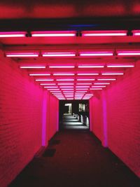 Empty corridor of building