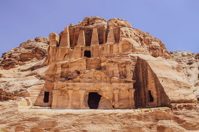 Low angle view of old ruins