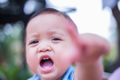 Portrait of cute baby boy