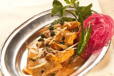 Close-up of food in plate