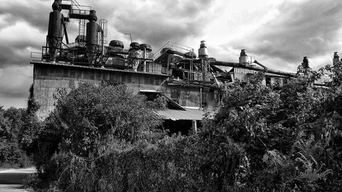 Built structure against cloudy sky