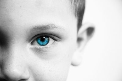 Close-up portrait of boy