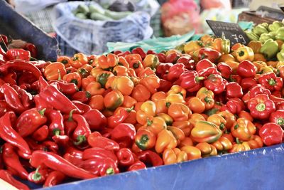 Close-up of vegetables for sale at market