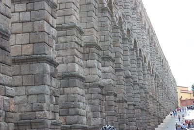 Low angle view of historical building