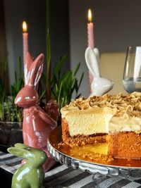 Close-up of food on table