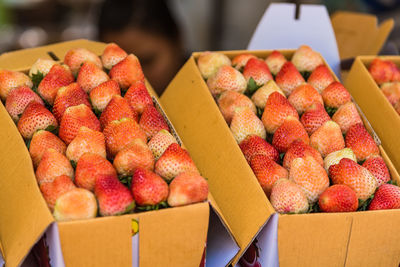 Close-up of fruits for sale in market