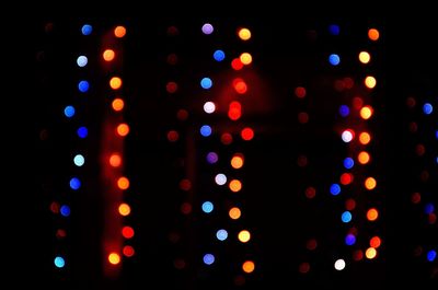 Defocused lights at night