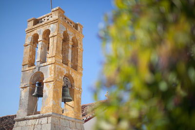 Low angle view of historical building against sky