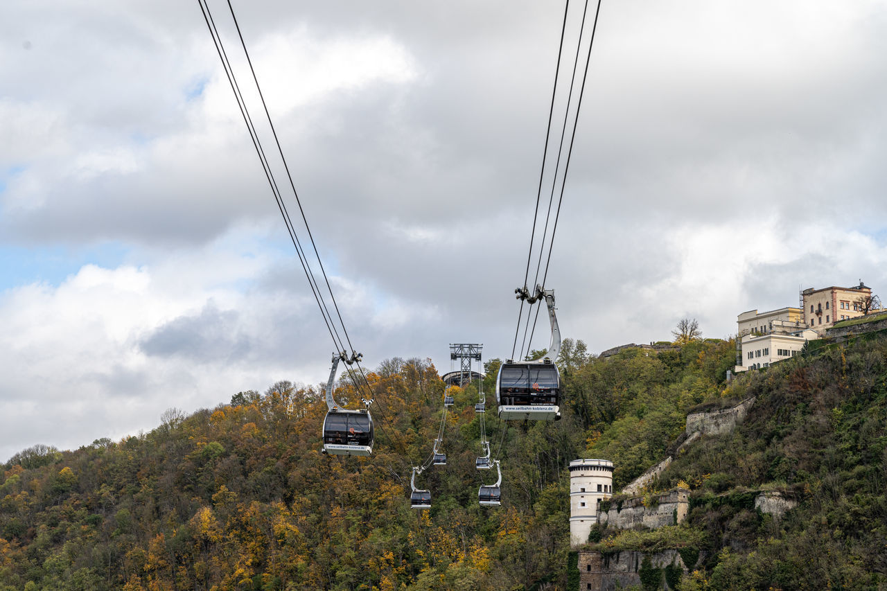 cloud, sky, architecture, nature, built structure, transportation, cable car, tree, city, building exterior, cable, plant, overhead cable car, building, travel, mountain, mode of transportation, environment, no people, outdoors, landscape, land, day, travel destinations, cityscape, overcast, beauty in nature, scenics - nature, technology, storm, tourism, residential district, electricity