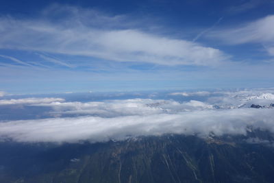 Aerial view of landscape against sky