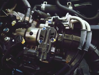 Close-up of vehicle engine