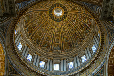 Low angle view of dome of building