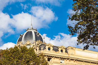 Low angle view of historical building against sky