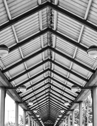 Low angle view of ceiling