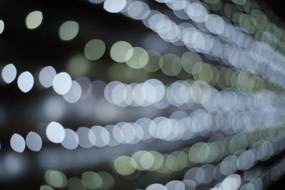 Defocused image of lights