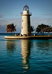 Lighthouse at seaside