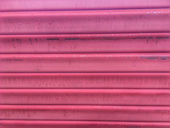 Full frame shot of pink shutter