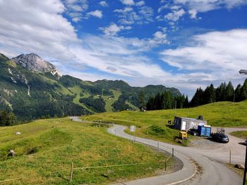 Scenic view of landscape against sky