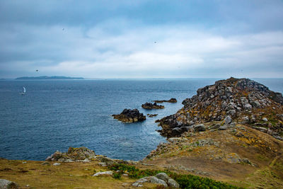 Scenic view of sea against sky