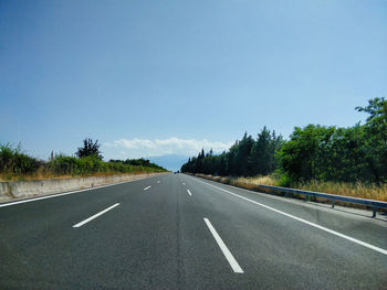 View of highway against sky