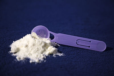 Close-up of ice cream on table