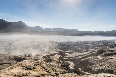 View of bromo mountain in indonesia