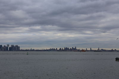 View of buildings against cloudy sky