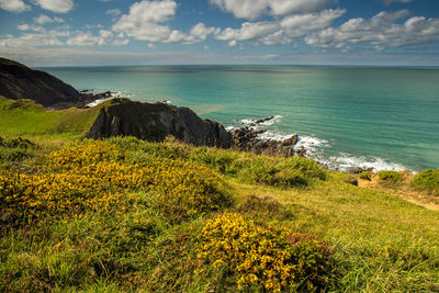 Scenic view of sea against sky