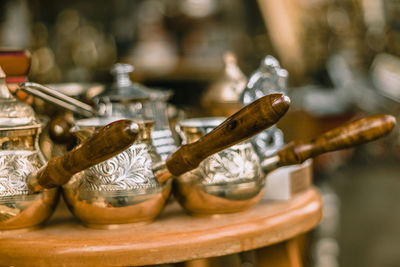 Close-up of food on table at market