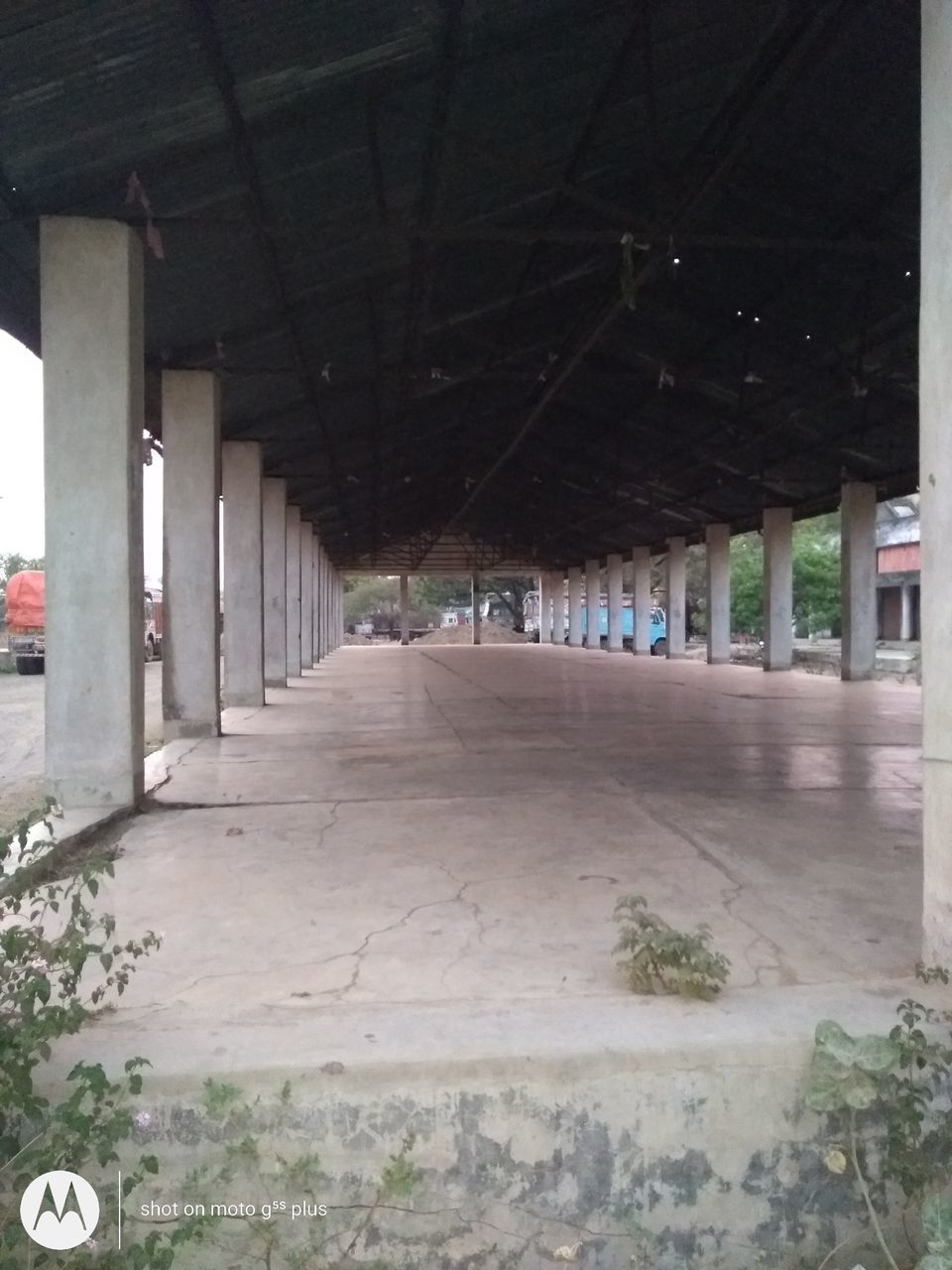 INTERIOR OF EMPTY CORRIDOR