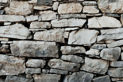 Full frame shot of stone wall