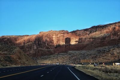 View of road passing through landscape