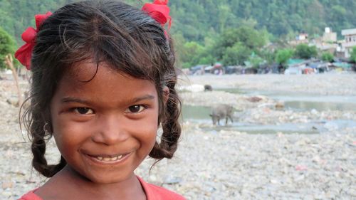 Portrait of a smiling girl