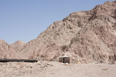 Scenic view of landscape against clear sky