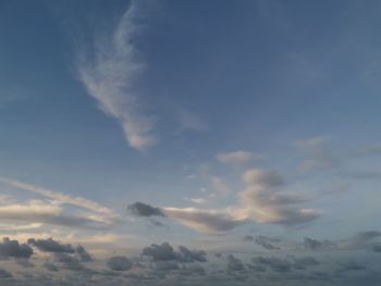 Low angle view of cloudscape