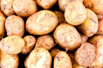 Full frame shot of potatoes