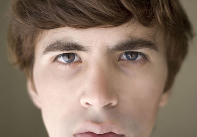 Close-up portrait of young man