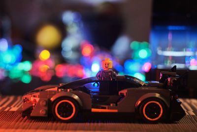 Portrait of toy car