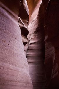 Low angle view of rock formation