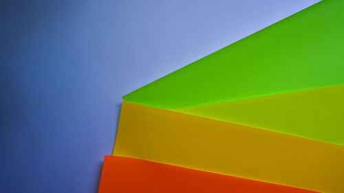 Close-up of multi colored papers