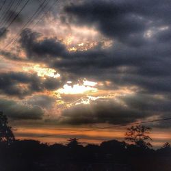 Low angle view of cloudy sky