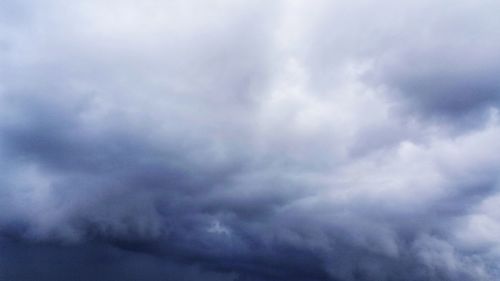 Low angle view of storm clouds in sky